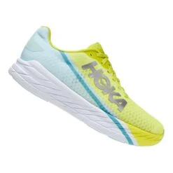 HOKA Rocket X Laufschuhe Weiß/hellblau/gelb