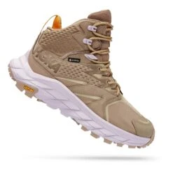 HOKA Anacapa Mid GORE-TEX Damen Wanderschuhe Hellbraun/weiß/orange