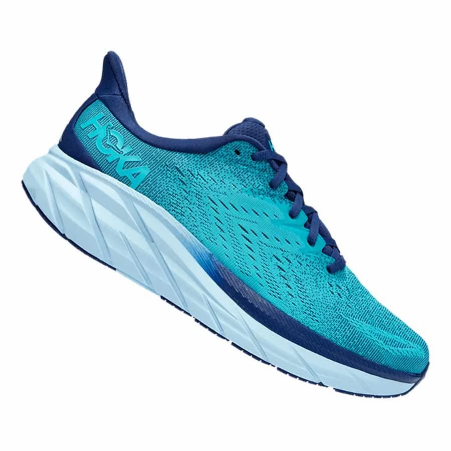 HOKA Clifton 8 Laufschuhe Blau/weiß 3 HOKA Clifton 8 Laufschuhe Blau/weiß