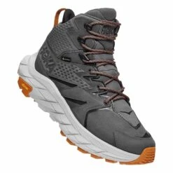 HOKA Anacapa Mid GORE-TEX Wanderschuhe Grau/weiß/braun