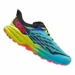 HOKA Speedgoat 5 Trailrunningschuhe Grün/rot