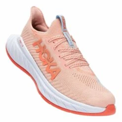 HOKA Carbon X 3 Damen Laufschuhe Hellblau/rosa