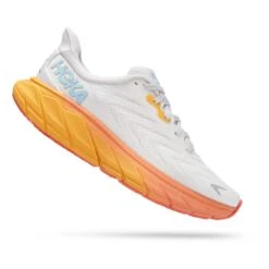HOKA Arahi 6 Damen Laufschuhe Weiß/hellblau/orange