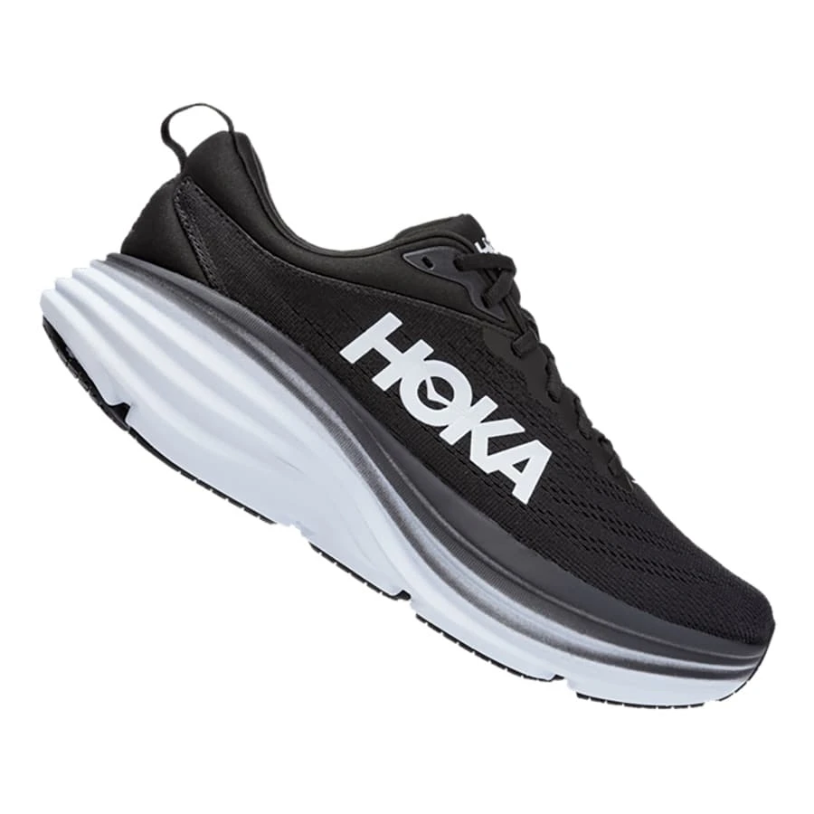 HOKA Bondi 8 Laufschuhe Weiß/schwarz 3 HOKA Bondi 8 Laufschuhe Weiß/schwarz