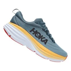 HOKA Bondi 8 Laufschuhe Grau/weiß/orange