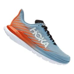 HOKA Mach 5 Laufschuhe Grau/weiß/orange
