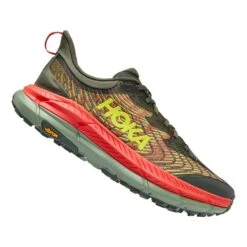 HOKA Mafate Speed 4 Trailrunningschuhe Grau/grün/rot