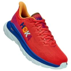 HOKA Mach 4 Damen Laufschuhe Orange/blau