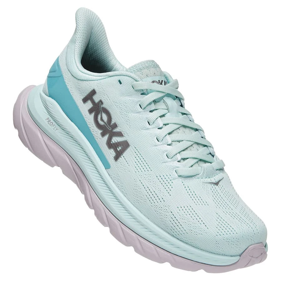 HOKA Mach 4 Damen Laufschuhe Hellblau/lila 3 HOKA Mach 4 Damen Laufschuhe Hellblau/lila