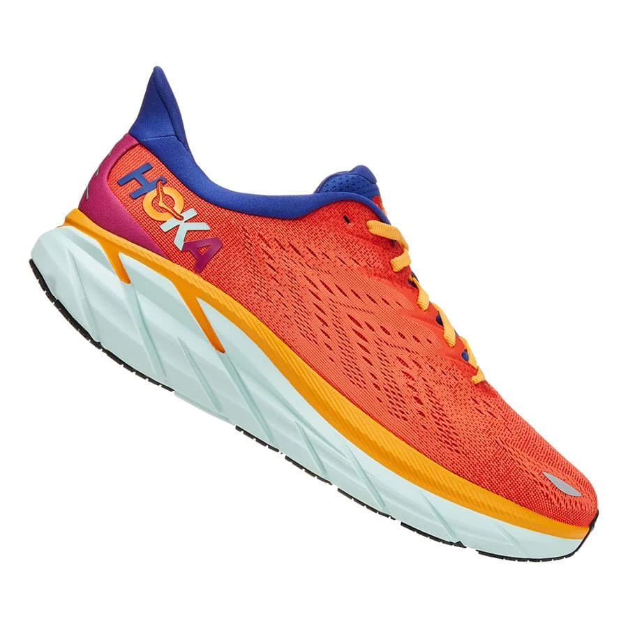 HOKA Clifton 8 Laufschuhe Orange/blau 3 HOKA Clifton 8 Laufschuhe Orange/blau