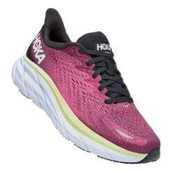 HOKA Clifton 8 Damen Laufschuhe Rosa/schwarz