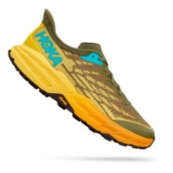 HOKA Speedgoat 5 Trailrunningschuhe Khaki/orange/gelb