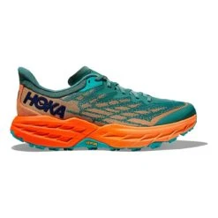 HOKA Speedgoat 5 Trailrunningschuhe Grün/neonorange