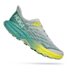 HOKA Speedgoat 5 Damen Trailrunningschuhe Grün/grau/gelb