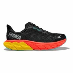 HOKA Arahi 6 Laufschuhe Schwarz/gelb/rot