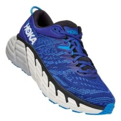 HOKA Gaviota 4 Laufschuhe Elektrisch-blau/schwarz