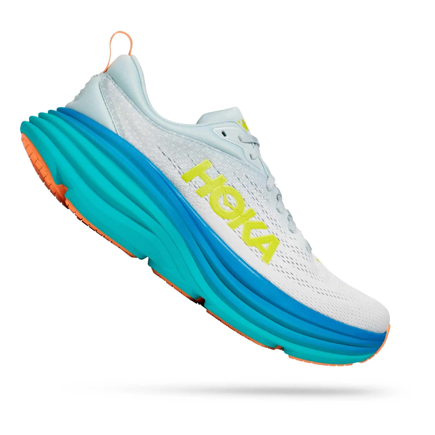 HOKA Bondi 8 Laufschuhe Weiß/türkis 3 HOKA Bondi 8 Laufschuhe Weiß/türkis