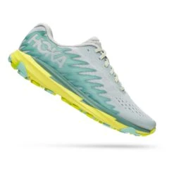 HOKA Torrent 3 Damen Trailrunningschuhe Grün-weiß/türkis/gelb