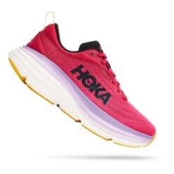 HOKA Bondi 8 Damen Laufschuhe Fuchsia/pastelllila/weiß