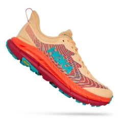 HOKA Mafate Speed 4 Trailrunningschuhe Cremeweiß/orange/hellblau