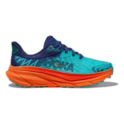 HOKA Challenger ATR 7 Damen Trailrunningschuhe Türkis/orange/marineblau