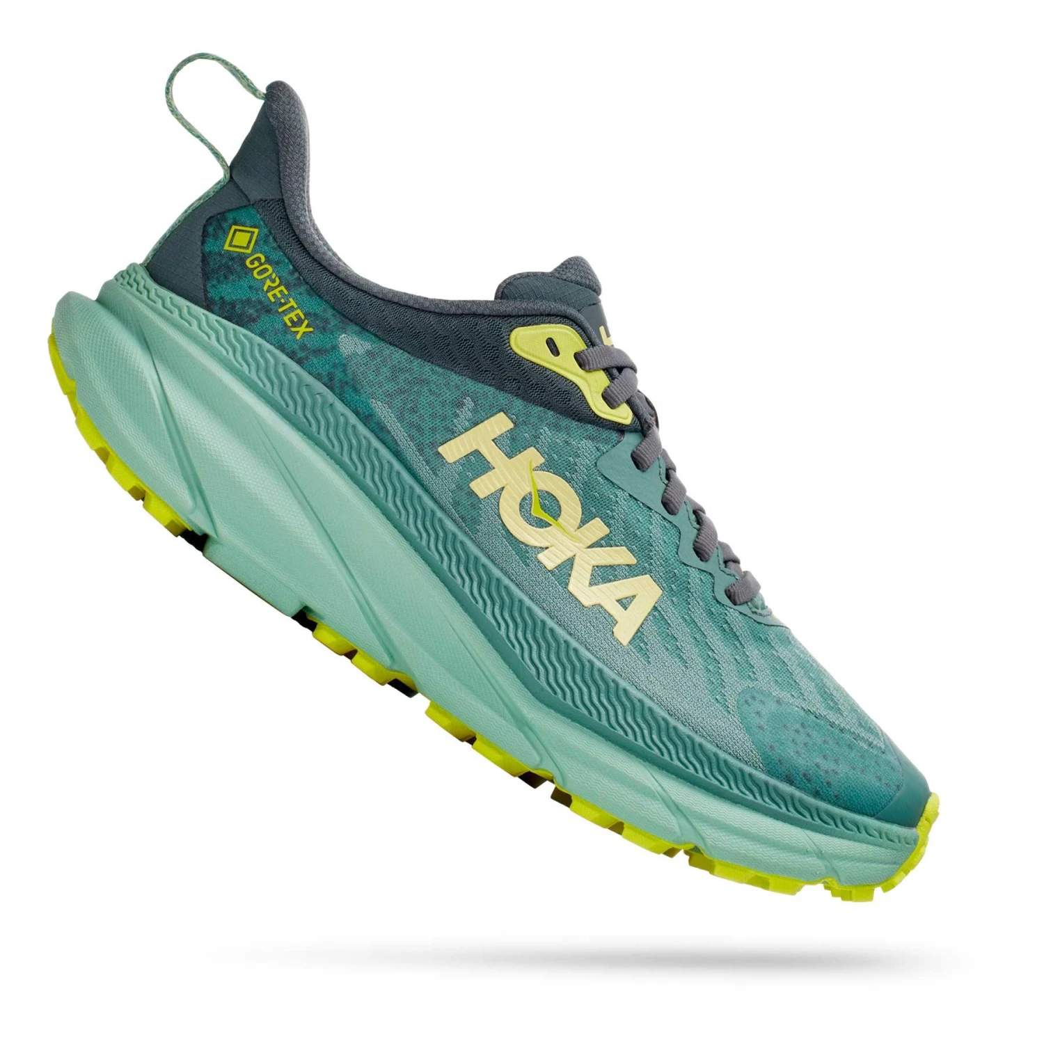 HOKA Challenger ATR 7 GORE-TEX Damen Trailrunningschuhe Grün/gelb/dunkelgrau 3 HOKA Challenger ATR 7 GORE-TEX Damen Trailrunningschuhe Grün/gelb/dunkelgrau