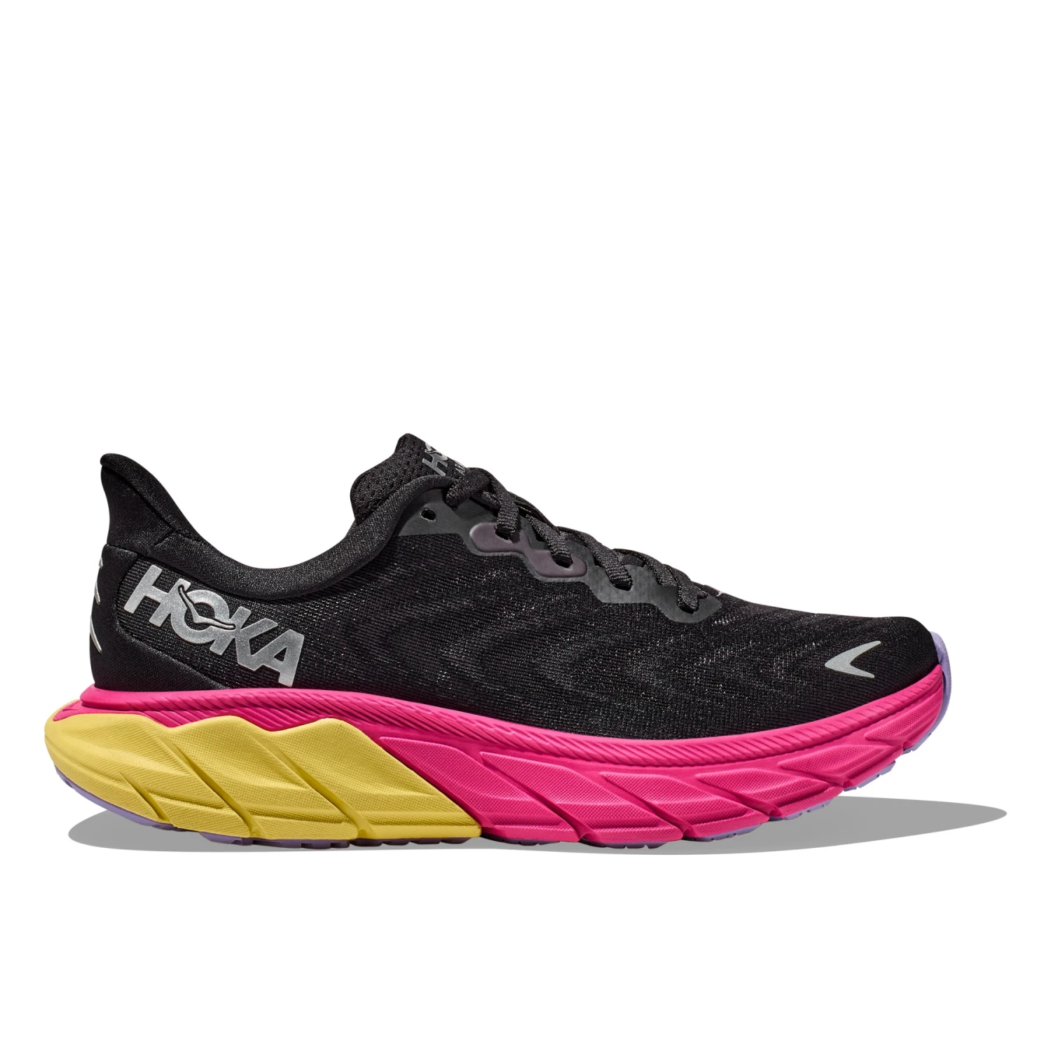 Hoka Arahi 6 Damen Laufschuhe - Schwarz / Pink Yarrow 4 Hoka Arahi 6 Damen Laufschuhe - Schwarz / Pink Yarrow – Bild 2