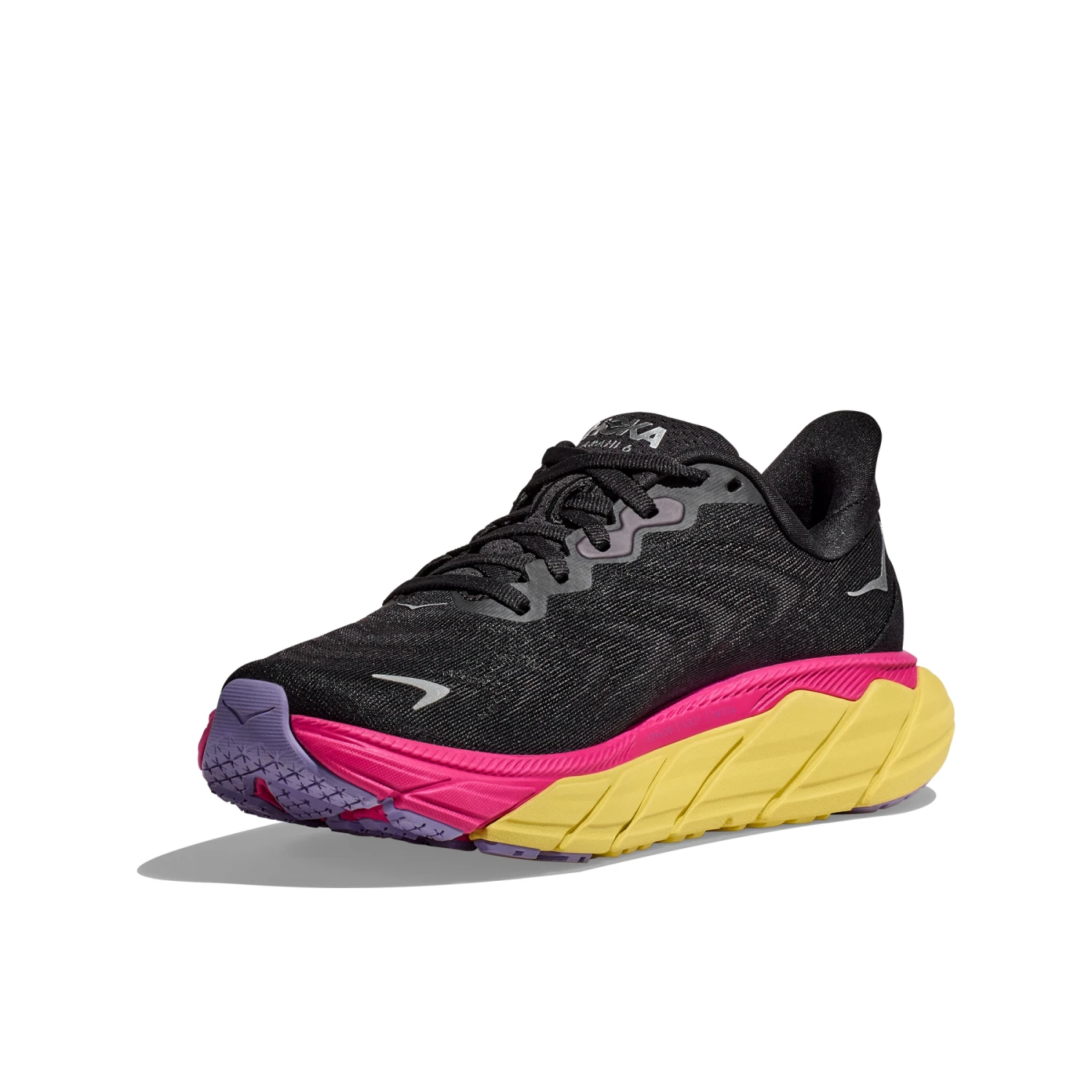 Hoka Arahi 6 Damen Laufschuhe - Schwarz / Pink Yarrow 6 Hoka Arahi 6 Damen Laufschuhe - Schwarz / Pink Yarrow – Bild 4