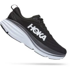 Hoka Bondi 8 Wide Laufschuhe Herren - Schwarz / Weiß -Hoka hoka bondi 8 running shoes black white 3 1239645