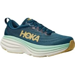Hoka Bondi 8 Laufschuhe Herren - Midnight Ocean / Bluesteel