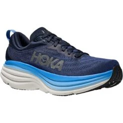 Hoka Bondi 8 Wide Laufschuhe Herren - Outer Space / All Aboard
