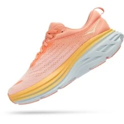 Hoka Bondi 8 Laufschuhe Damen - Shell Coral / Peach Parfait -Hoka hoka bondi 8 women s running shoes shell coral peach parfait 5 1239605