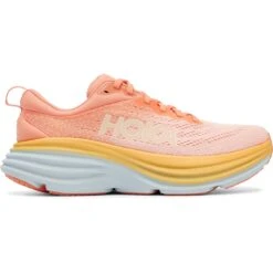 Hoka Bondi 8 Laufschuhe Damen - Shell Coral / Peach Parfait -Hoka hoka bondi 8 women s running shoes shell coral peach parfait 8 1239600