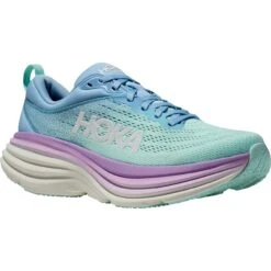 Hoka Bondi 8 Laufschuhe Damen - Airy Blue / Sunlit Ocean