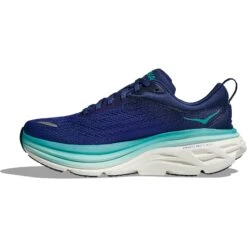 Hoka Bondi 8 Laufschuhe Damen - Bellwether Blue / Evening Sky -Hoka hoka bondi 8 womens running shoes bellwether blue evening sky 1 1502133