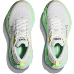 Hoka Bondi 8 Laufschuhe Damen - Blanc De Blanc / Sunlit Ocean -Hoka hoka bondi 8 womens running shoes blanc de blanc sunlit ocean 7 1502146