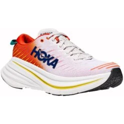 Hoka Bondi X Laufschuhe - Blanc De Blanc / Flame