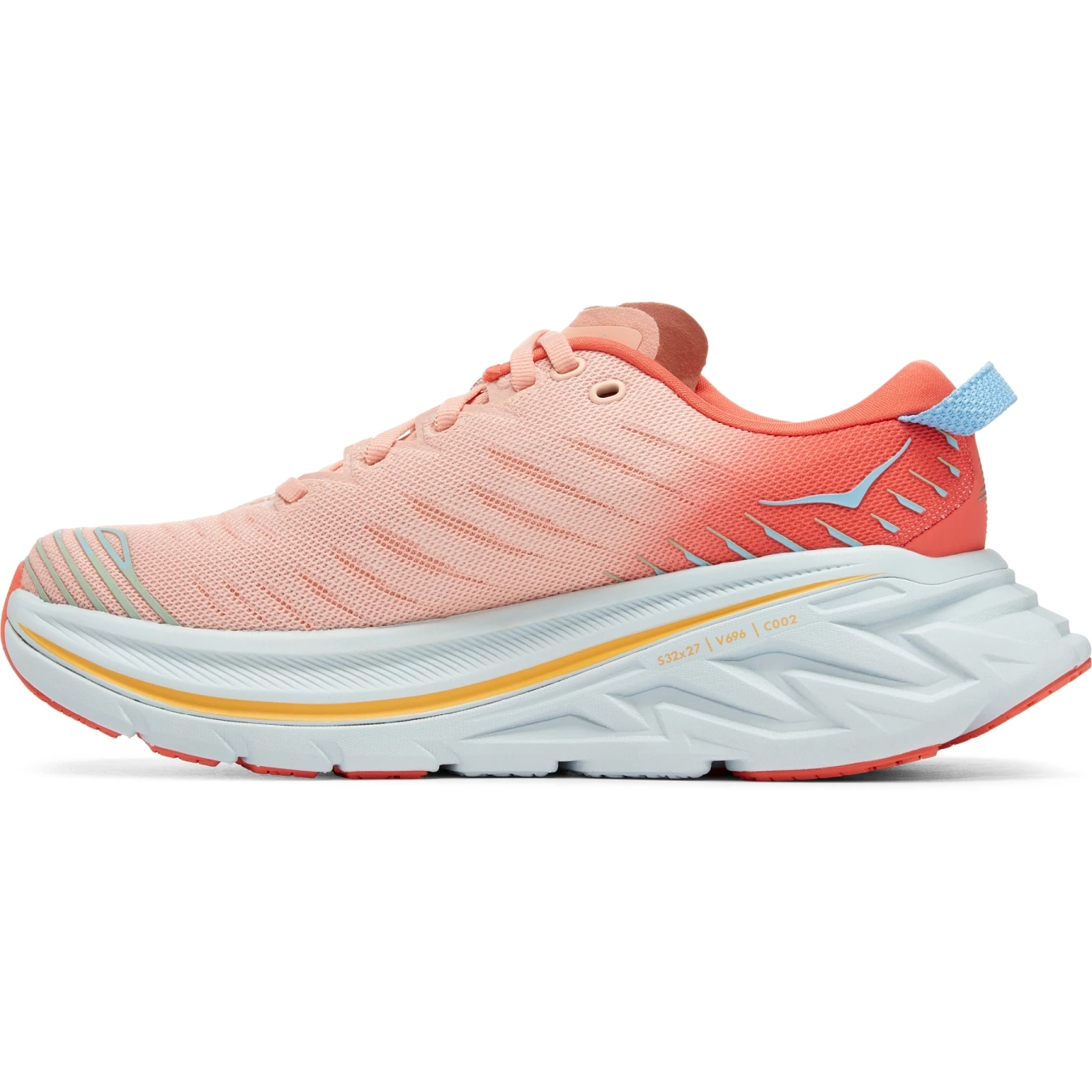 Hoka Bondi X Damen Laufschuhe - Camellia / Peach Parfait 8 Hoka Bondi X Damen Laufschuhe - Camellia / Peach Parfait – Bild 6