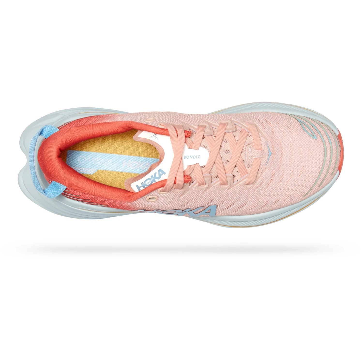 Hoka Bondi X Damen Laufschuhe - Camellia / Peach Parfait 9 Hoka Bondi X Damen Laufschuhe - Camellia / Peach Parfait – Bild 7