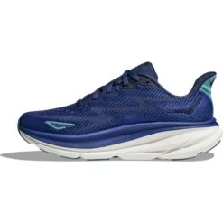Hoka Clifton 9 Laufschuhe Damen - Bellwether Blue / Evening Sky -Hoka hoka clifton 9 womens running shoes bellwether blue evening sky 2 1502368