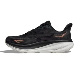 Hoka Clifton 9 Laufschuhe Damen - Schwarz / Rose Gold -Hoka hoka clifton 9 womens running shoes black rose gold 5 1502399
