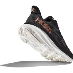 Hoka Clifton 9 Laufschuhe Damen - Schwarz / Rose Gold -Hoka hoka clifton 9 womens running shoes black rose gold 8 1502392