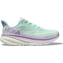 Hoka Clifton 9 Laufschuhe Damen - Sunlit Ocean / Lilac Mist -Hoka hoka clifton 9 womens running shoes sunlit ocean lilac mist 1 1502384