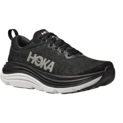 Hoka Gaviota 5 Laufschuhe Herren - Schwarz / Weiß