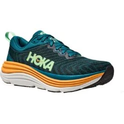 Hoka Gaviota 5 Laufschuhe Herren - Deep Lagoon / Sherbet