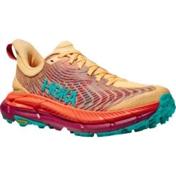 Hoka Mafate Speed 4 Laufschuhe Damen - Impala / Flame