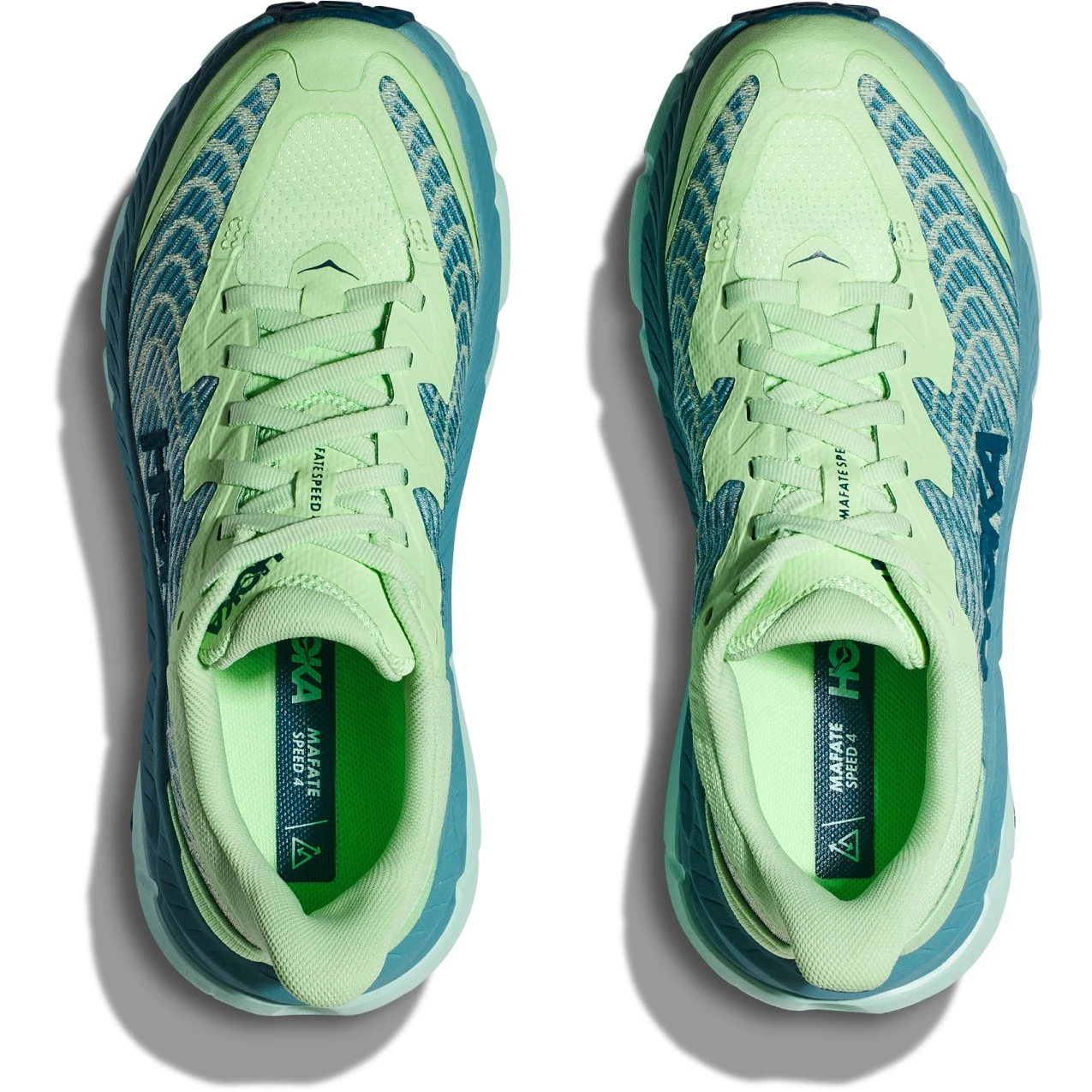 Hoka Mafate Speed 4 Laufschuhe Damen - Lime Glow / Ocean Mist 9 Hoka Mafate Speed 4 Laufschuhe Damen - Lime Glow / Ocean Mist – Bild 7