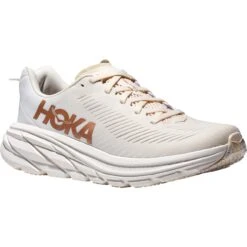 Hoka Rincon 3 Laufschuhe Damen - Eggnog / Rose Gold