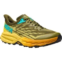 Hoka Speedgoat 5 Laufschuhe Herren - Avocado / Passion Fruit